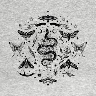 Flash Tattoo Sheet - Mystical Nature T-Shirt